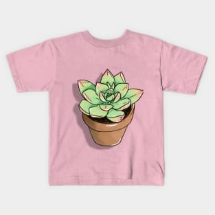 Blushing Succulent Kids T-Shirt